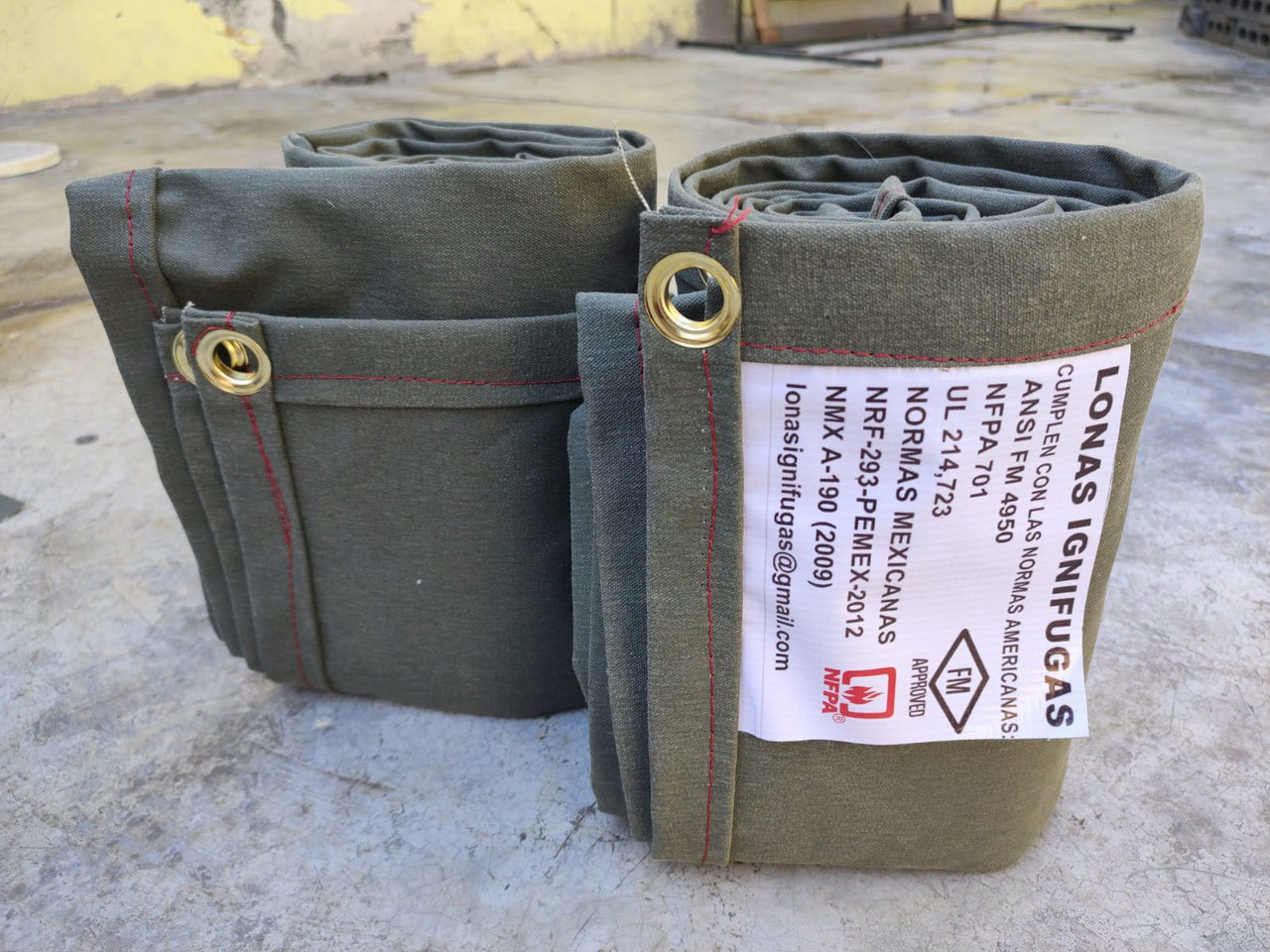 LONA IGNIFUGA CERTIFICADA