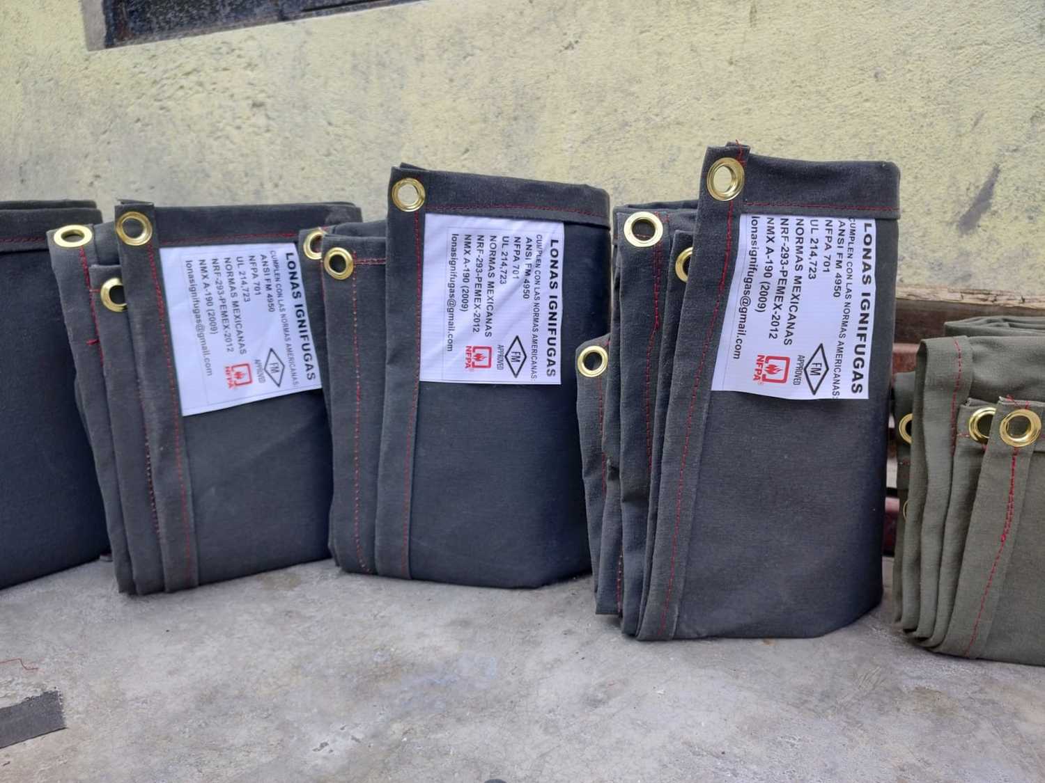 LONA IGNIFUGA PARA SOLDAR